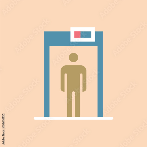 シンプルな金属探知機のアイコン