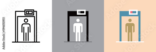 シンプルな金属探知機のアイコン