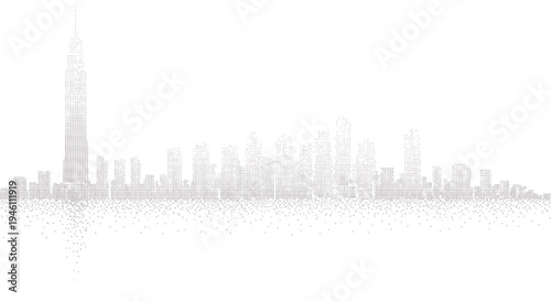 City skyline silhouette vector illustration