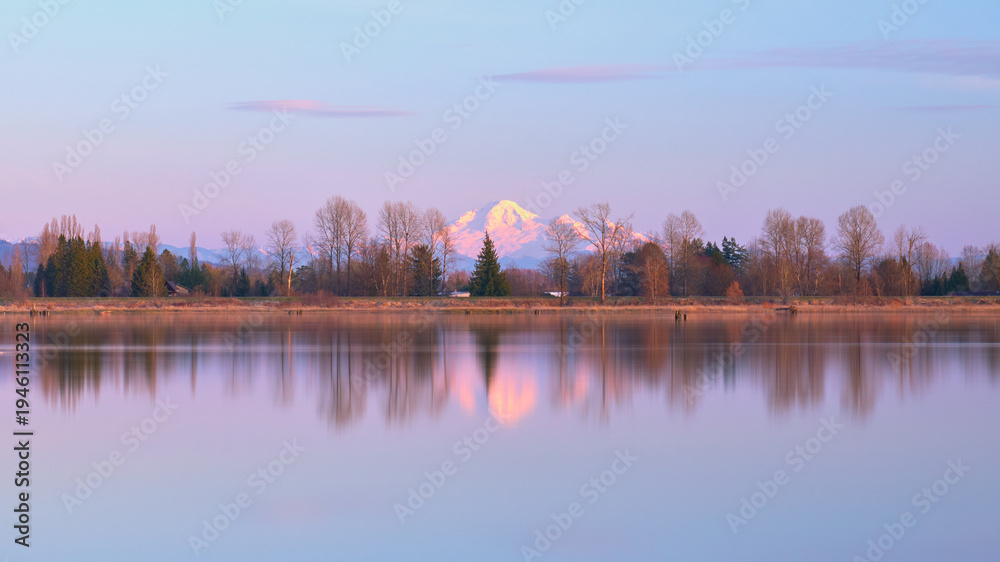 Fototapeta premium Winter View of Pitt River