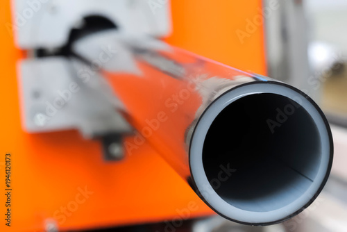 PRODUCTION OF PLASTIC DOUBLE LAYER pipe from polypropylene for water supply.