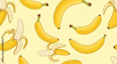 Yellow bananas fruit close up.