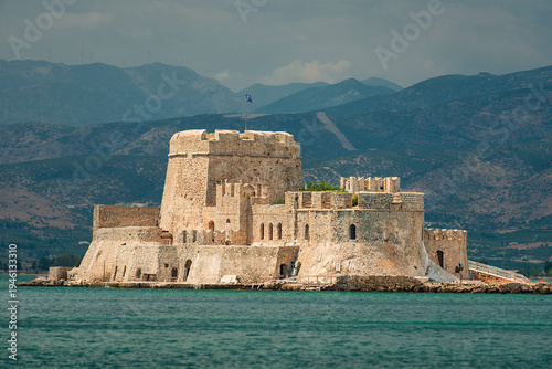 Bourtzi Historical fort in Nafplion, Greece