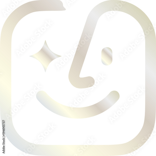 Structured Schema Technology Icon Silver