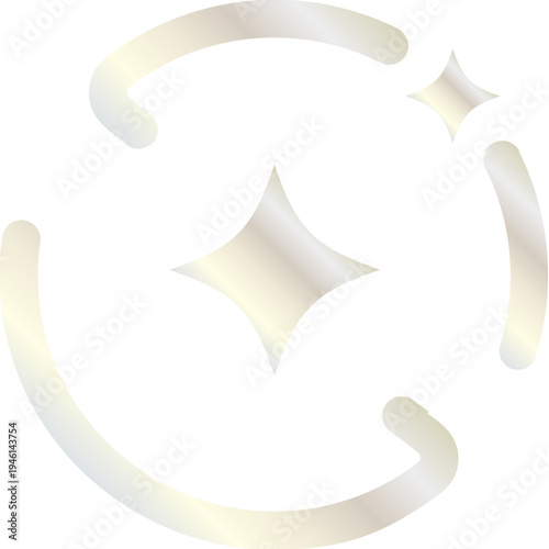 Sync Cycle Technology Icon Silver