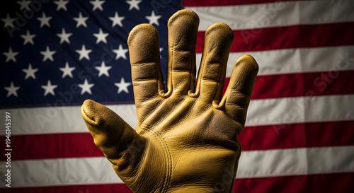 Labor day tribute honoring workers' rights and american pride on a patriotic holiday