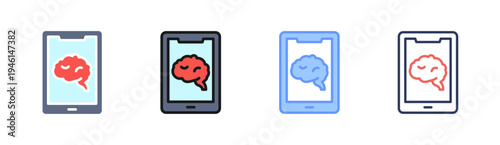 Smart Finance icon set multiple style collection