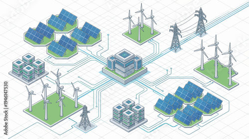 Renewable energy infrastructure and technology.