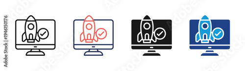 Uat icon set multiple style collection