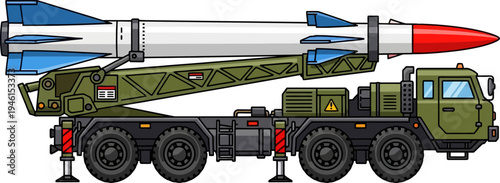 Long-range surface-to-air missile system on a mobile platform