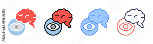 Intelligence Analysis icon set multiple style collection