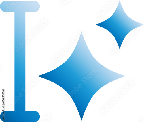 Prompt Command Technology Icon Blue Gradient