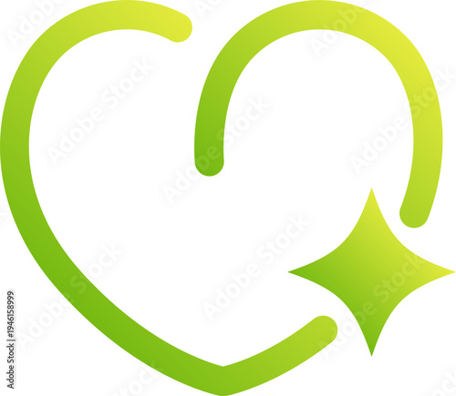 OCR Text Recognition Technology Icon Neon Green Gradient