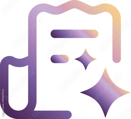 Signal Discovery Technology Icon Purple Gradient