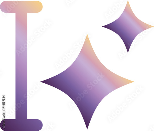 Prompt Command Technology Icon Purple Gradient