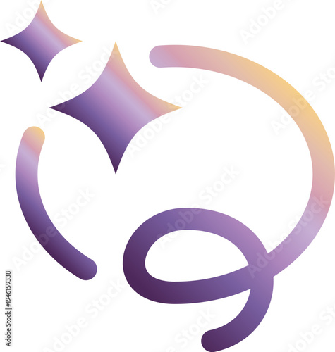 Semantic Refinement Technology Icon Purple Gradient
