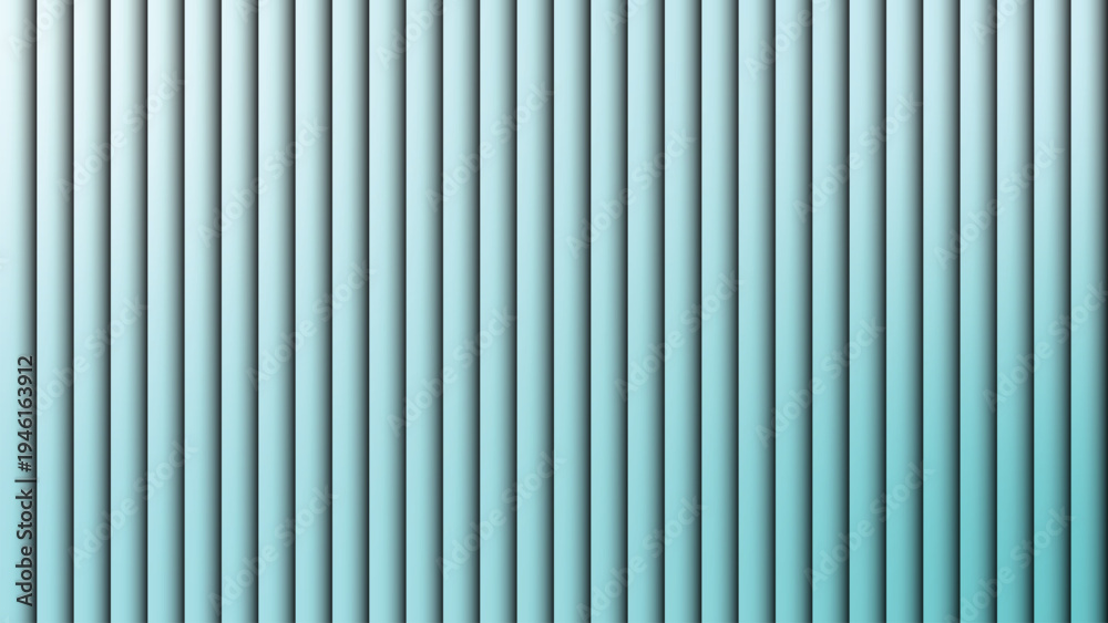 Obraz premium Cool Blue Gradient Vertical Ribbed Texture abstract