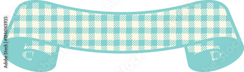 Ribbon Frame -4- Gingham - mint green