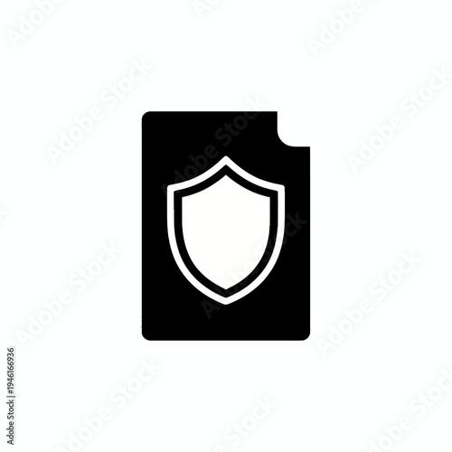 Free Download Secure digital document file icon representing data protection, confidential information security, and online privacy. Vector graphic symbol for secure content, integrity, and access control solutions - GFXLoad