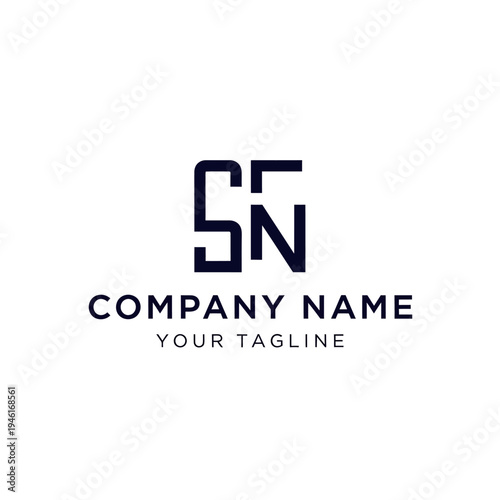 Modern Monogram Logo Design Template.
