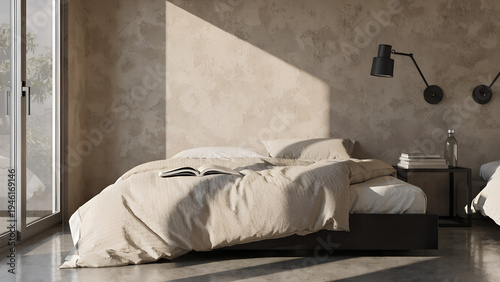 bed in bedroom