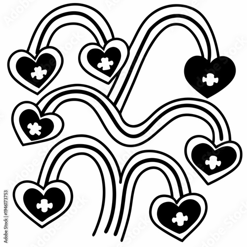 Pride Month Continuous Line Art