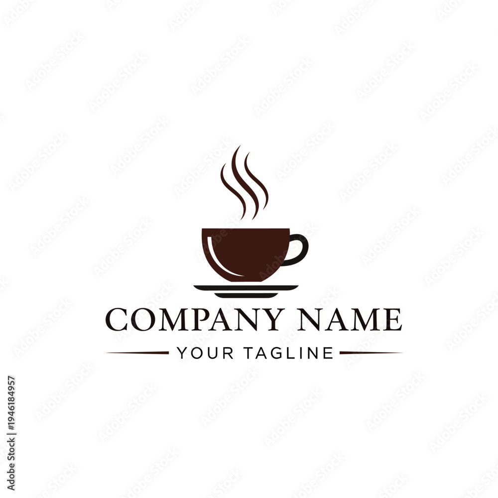 Obraz premium Coffee Cup Logo Design Element.