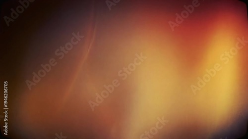 Cinematic Warm Amber Light Leak and Film Burn Texture