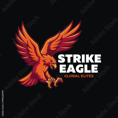 This striking eagle emblem represents strength and leadership, perfect for global elite teams aiming to showcase their prowess and determination in any competitive arena.