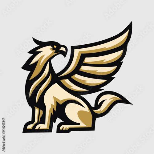 Illustration Griffin Mythological Mascot