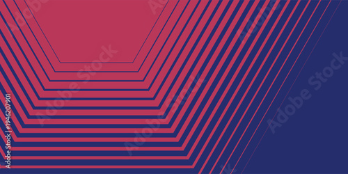 Abstract Geometric Hexagonal Pattern with Gradient Colors.