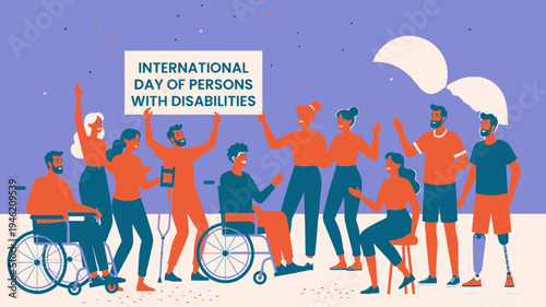 International Day of Persons with Disabilities vector illustration
