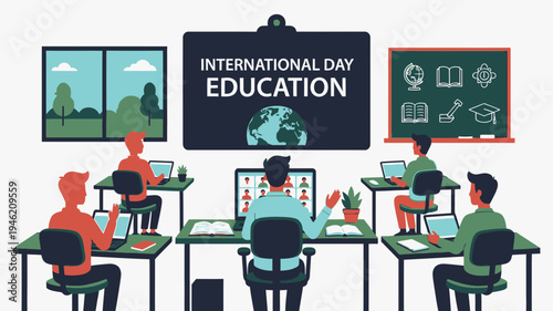International Day of Education Vector Design vector illustration