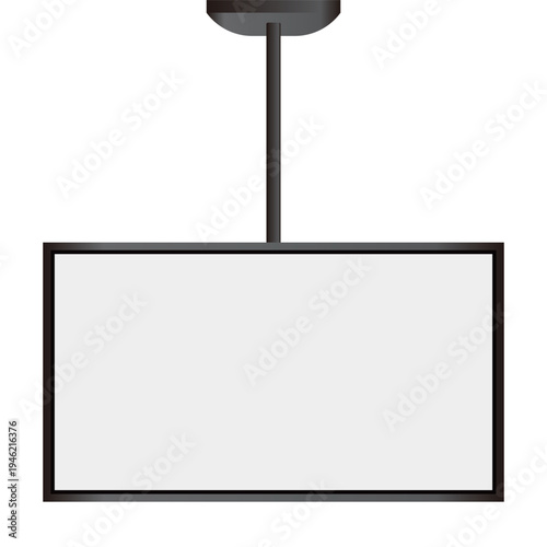 天井から吊るすタイプの横型デジタルサイネージ｜吊るしモニター