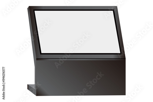 横型のデジタルサイネージ・斜めからの視点｜売り場案内など