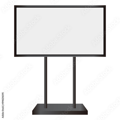 スタイリッシュな横型デジタルサイネージ・モニター素材