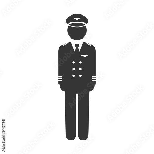 パイロットのシルエットアイコン