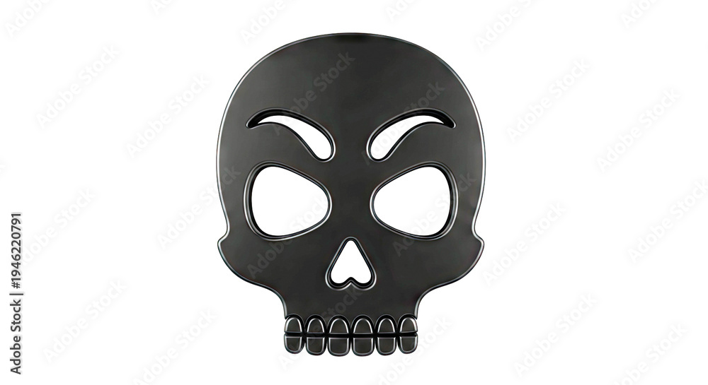 Fototapeta premium Black Skull Mask