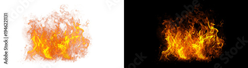 Valokuva PNG image of Intense bright orange and yellow flames erupting intensely upwards
