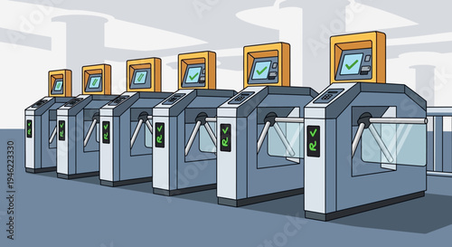 Automated Turnstile Gates for Modern Public Transport Access