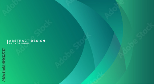 曲線で組み合わせた緑色の抽象的な背景素材