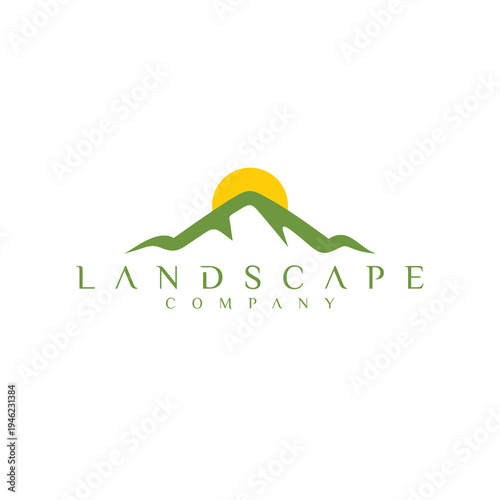 Green mountain peaks under a radiant sun, symbolizing a growing outdoor business venture