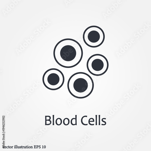 blood cells icon symbol illustration vector eps10 logo template design pattern seamless bright minimal design flat design realistic style simple design modern design