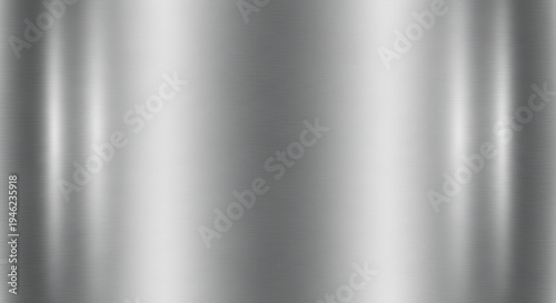 Brushed Metal Texture Background with Vertical Streaks and Highlights.