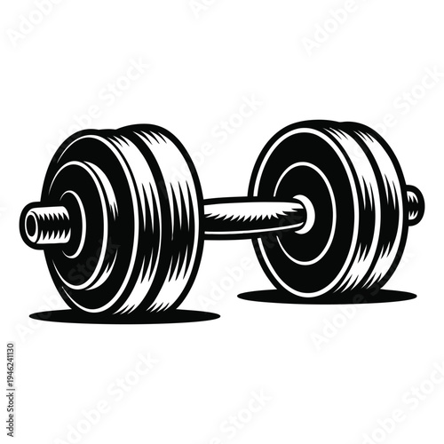 dumbbell isolated on white background
