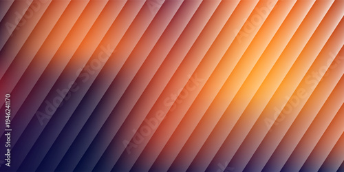 Warm color palette, linear structure, atmospheric lighting, smooth transitions, geometric rhythm