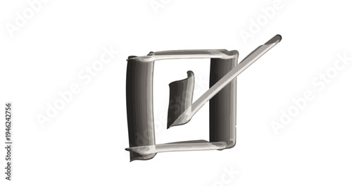 筆文字の和 ロゴセット ベクター 四角 フレーム デザイン 筆致 墨文字 チェックマーク 日本 和モダン