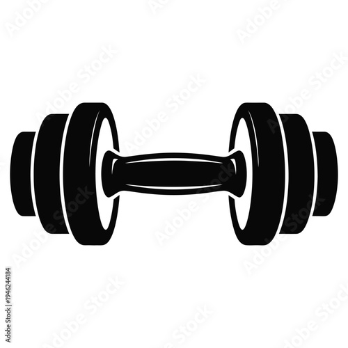 dumbbell isolated on white