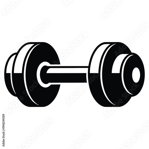 dumbbell isolated on white