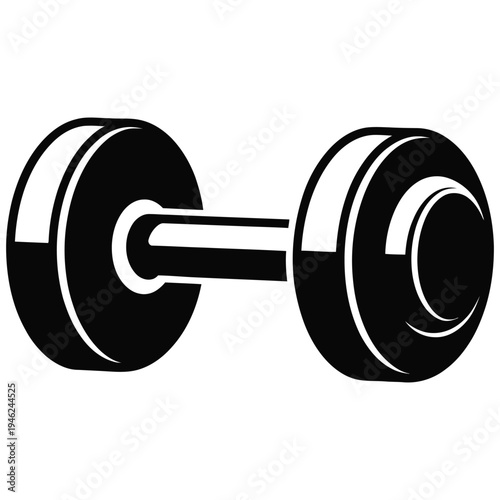 dumbbell isolated on white